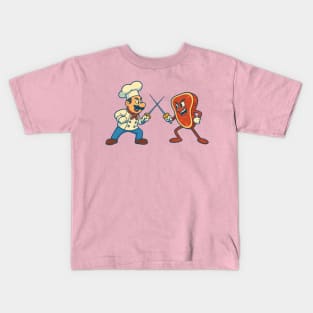 Chef vs Steak Kids T-Shirt